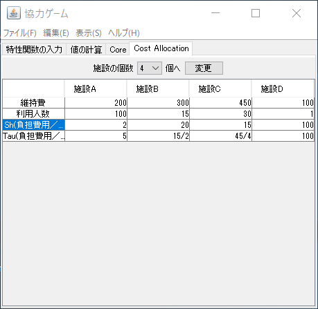 Cost Allocation 解